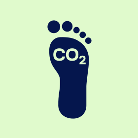 CO2 Fussabdruck Icon